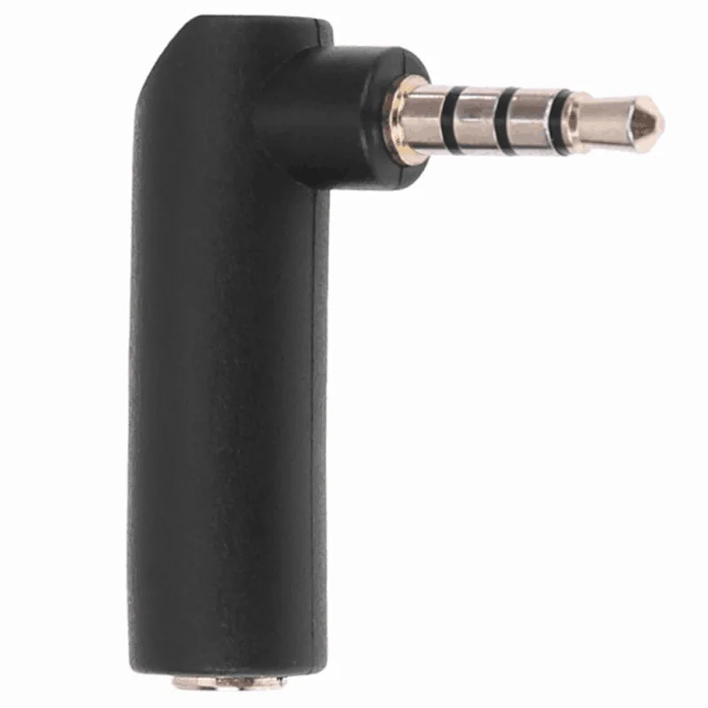 Мужской и Женский аудио адаптер разъем стерео наушники 1 шт. 3 5 мм под прямым углом