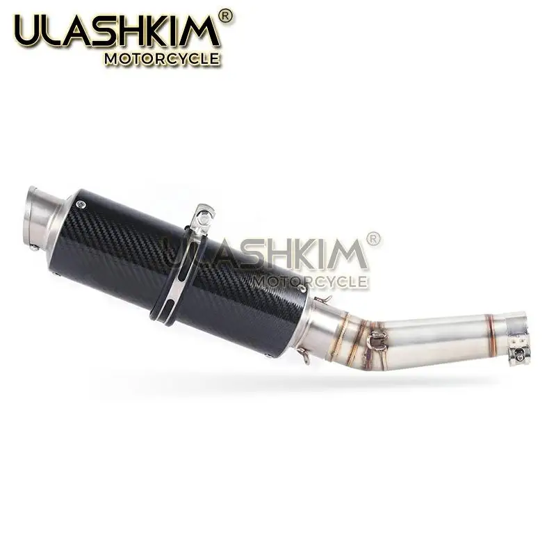 Выхлопная труба глушителя для мотоцикла из углеродного волокна выхлопная без