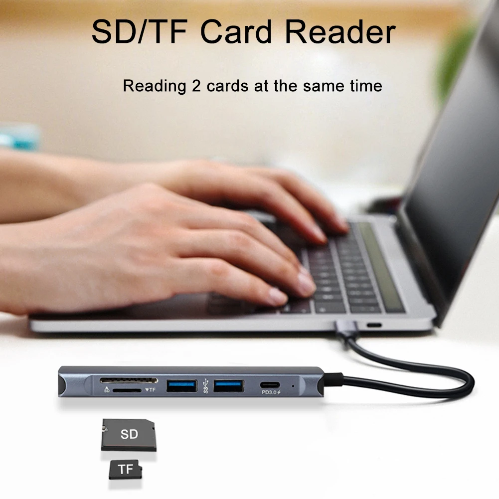 USB C концентратор type C для нескольких USB 3,0 PD концентратор HDMI адаптер док-станция для MacBook Pro huawei mate 30 USB-C 3,1 разветвитель порт type C концентратор