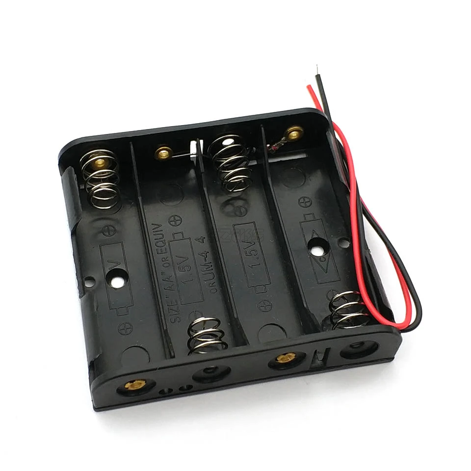

AA Power Battery Storage Case Plastic Box Holder With 4 Slots Top Quality Hot Sale