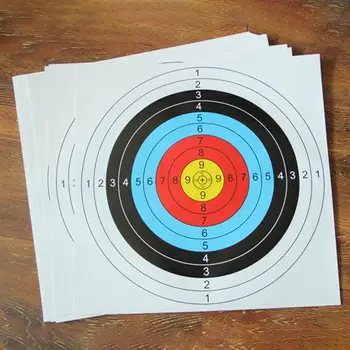 

10Pcs/Set 60x60cm Full Ring Arrow Bow Shooting Practice Archery Target Paper Archery Replacement Accessories for Recurve Bow
