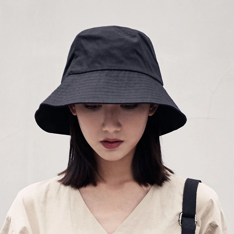 2022 New Bucket Hat Fashion Solid Color Simple Outdoor Beach Sun Hats Women Panama Cap Ladies Girls Fisherman Caps hat bucket