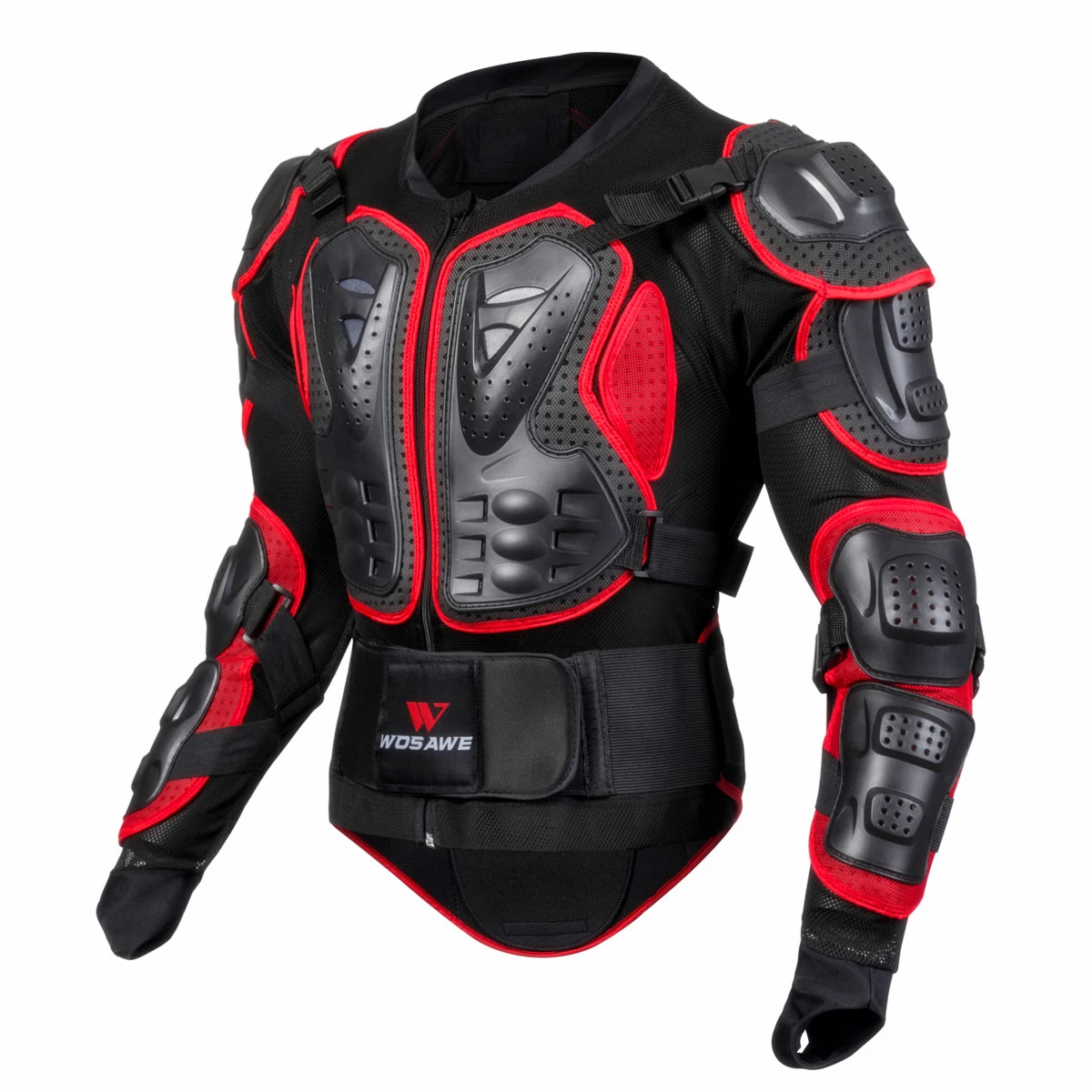 Мотоциклетная Броня куртка полный корпус мотокросса мото гоночный питбайк нагрудный механизм защитный плечевой ручной шарнир защита S-XXXL - Цвет: BC202-R