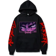 

Japan Manga Anime Berserk Guts Eyes Hoodies Sweatshirt Men Gothic Winter Pullover Popular Long Sleeve Harajuku Black Sweatshirt