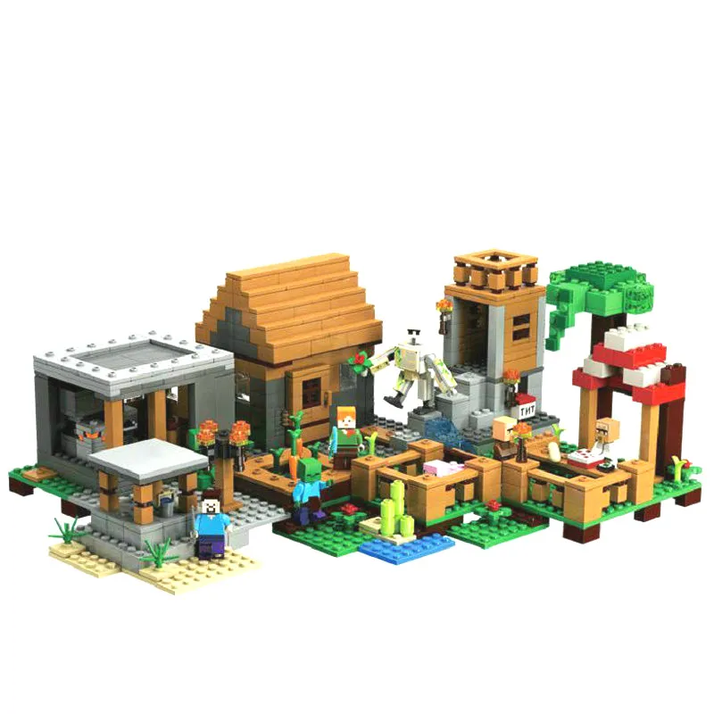 The Village Special Edition Building Blocks With Steve Action Figures Compatible My World Set Toy 21128 | Игрушки и хобби