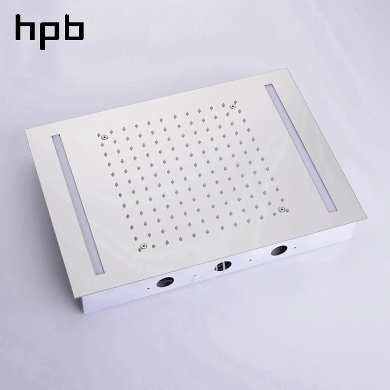HPB Grifos De Ducha светодиодный потолочный дождевой осенний набор для душа ванной комнаты 2 функции хромированный современный смеситель для душа 002V-50X36E-F