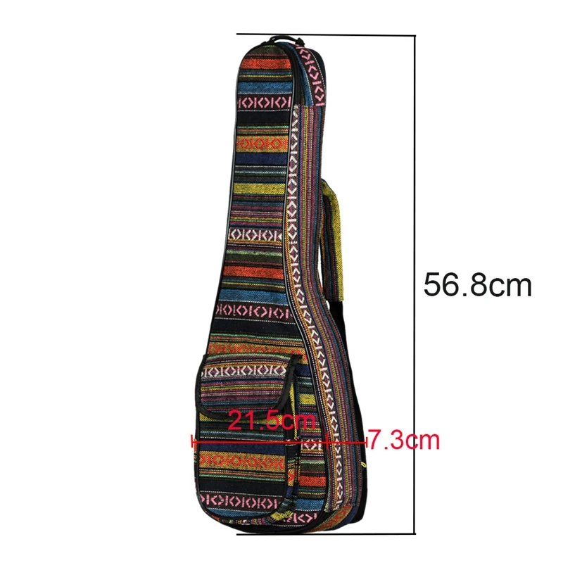 21-дюймовое в этническом стиле Стиль Регулируемый миниатюрная гитара укулеле сумка