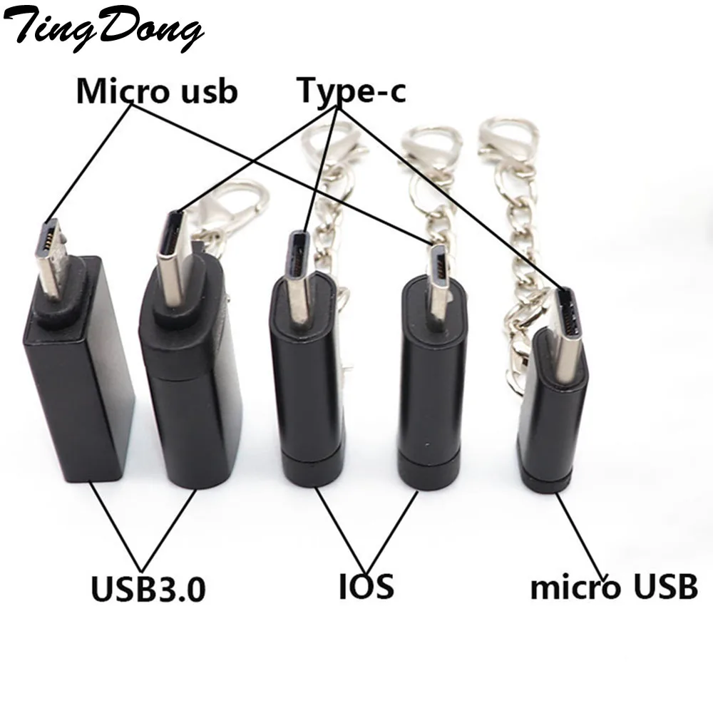 Micro USB для L 8 Pin/Type-c /usb3.0 адаптер зарядный кабель конвертер iPhone & Android Type-c зарядное