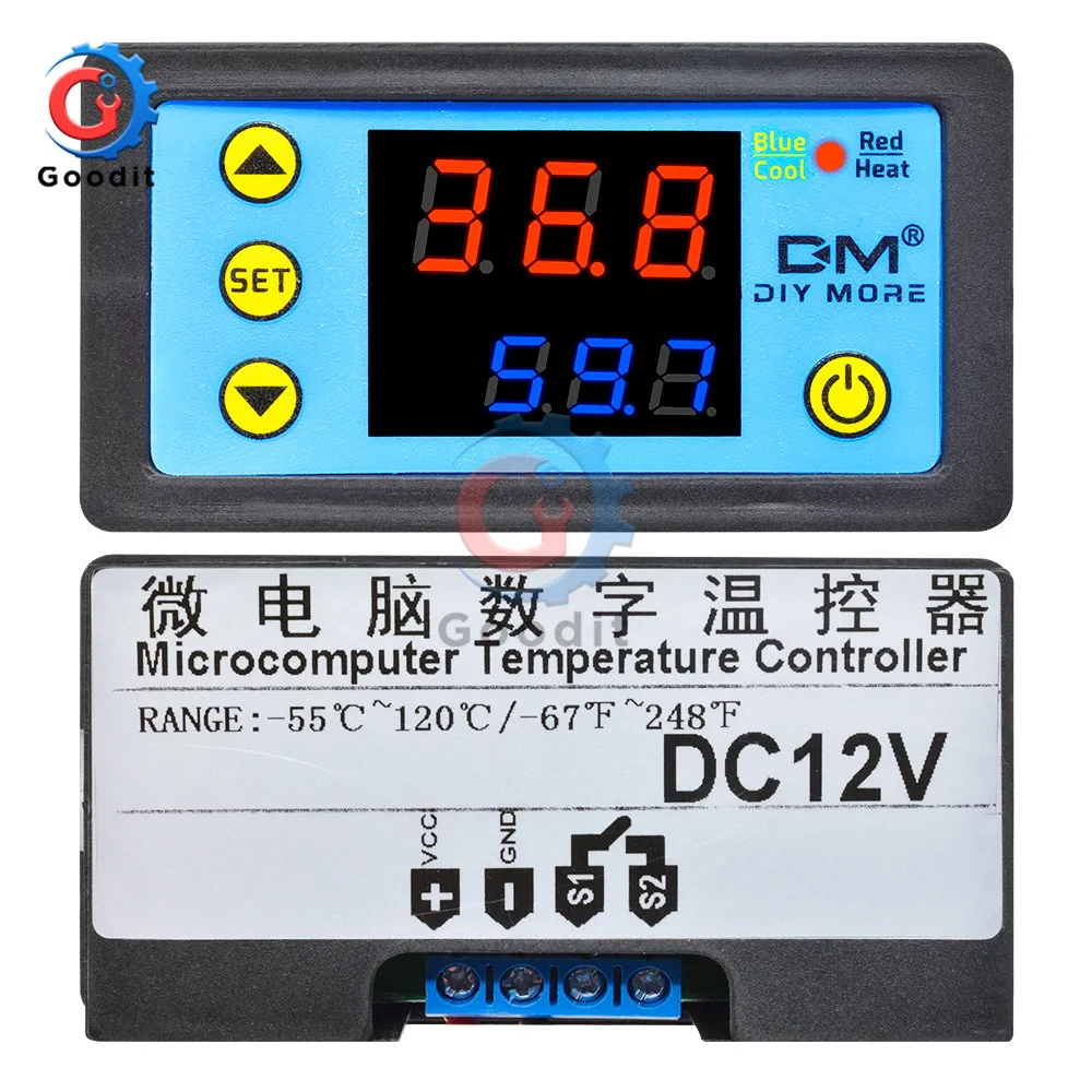 W3231 цифровой дисплей контроль температуры Лер термостат Интеллектуальный Термометр контроль DC12V 24V AC 110~ 220V+ NTC модуль датчика