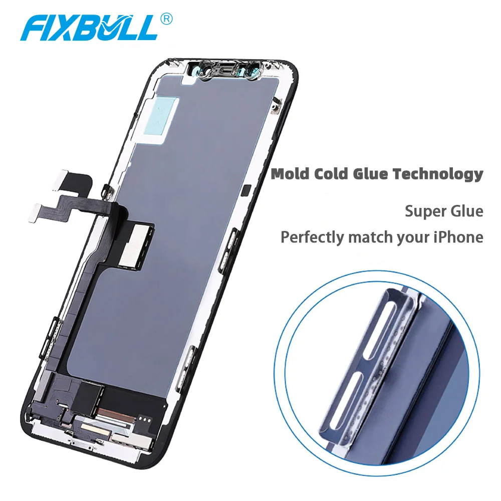 FIXBULL 100% протестированный дисплей для iPhone X Xr Xs 11 TFT с 3D сенсорной заменой AAAA ЖК