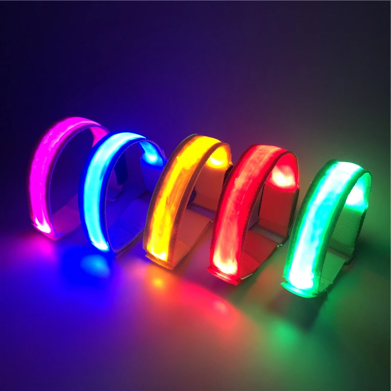 Наружная спортивная повязка на руку для ночного бега со светодиодсветильник