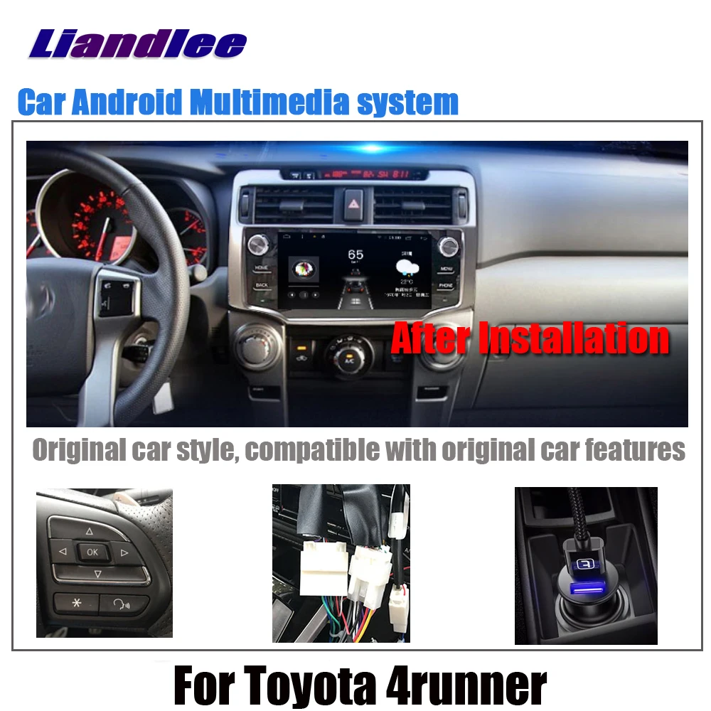 Liandlee Android 8,1 для Toyota 4runner 2010~ автомобиль стиль стерео экран Carplay DSP BT gps-навигатор карта медиа