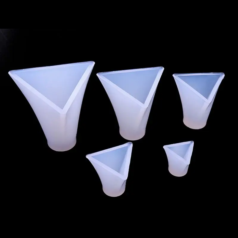 5Pcs Pyramid Silicone Molds Resin Casting Mold Orgone Pyramid Mold Jewelry Tools