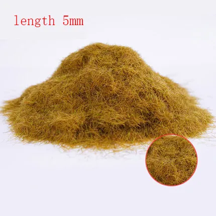 30g Miniature Scene Model Materia Turf Flock Lawn Nylon Grass Powder STATIC GRASS 3MM/ 5MM 8/MM Modeling Hobby Craft Accessory 13