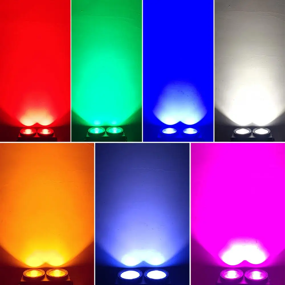 2x100 Вт Led COB Par Светильник s 200 Вт Светодиодный светильник для зрителей s RGBWA UV 6в1 теплый белый холодный белый светодиодный стробоскоп моющийся диско-dj светильник