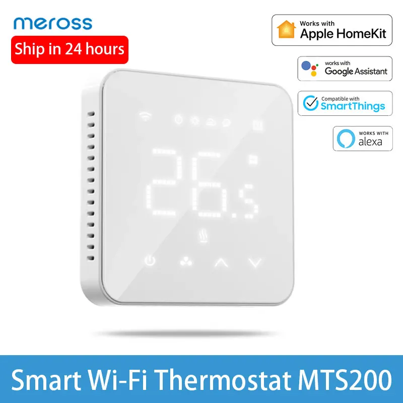 Meross умный Wi-Fi термостат MTS200 система двойного датчика дистанционное управление