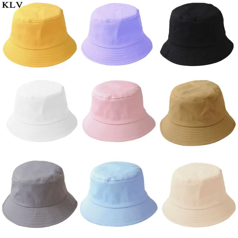 solid color bucket hats