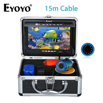 

Eyoyo Fish Finder Underwater Fishing Camera 1000TVL Screen 12pcs Infrared Lamp Camera For Ice Sea Fishing