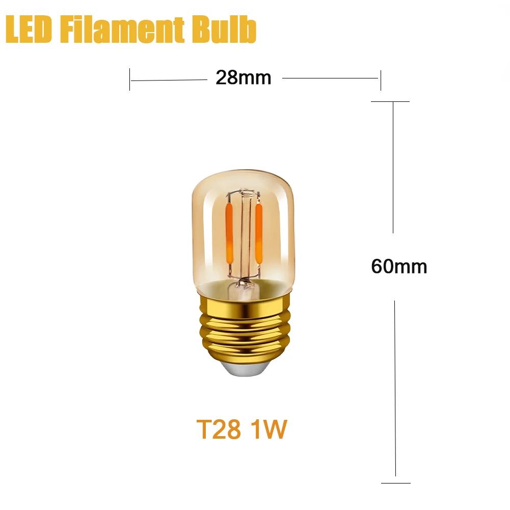 Ampoule,G40 Clear E27E14 E27warm whiteDC 24VLampe Led à Filament, basse tension E12 E14