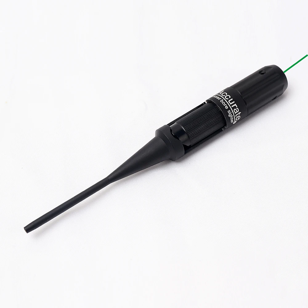 Green Laser Лазерный прицел красный зеленый точечный лазерный Диаметр Sighter наборы 0,22-0,50 пятикалиберная винтовка охотничий страйкбол оптический Boresighter переключатель - Цвет: Green Laser