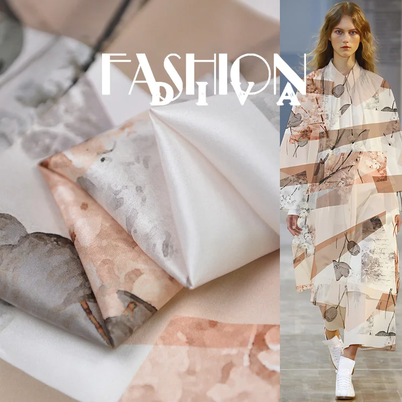 19 Лето 140 см Ширина 16momme 100% шелковая ткань для шитья Diy платье Crepe De Chine печатная