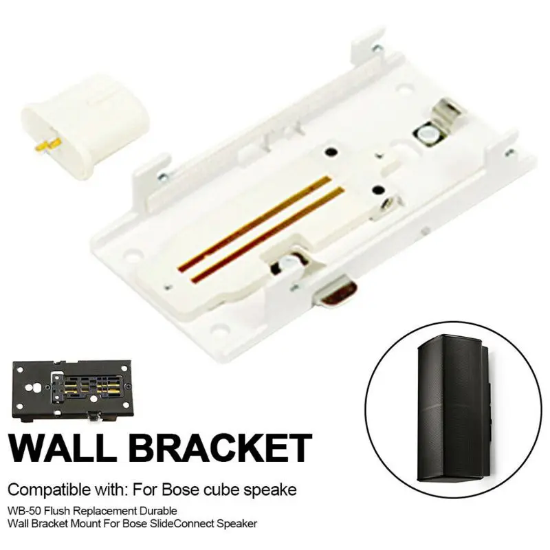 Ultra-thin Wall Mount Bracket ทนทานโลหะสำหรับ WB-50 ลำโพงสำหรับ