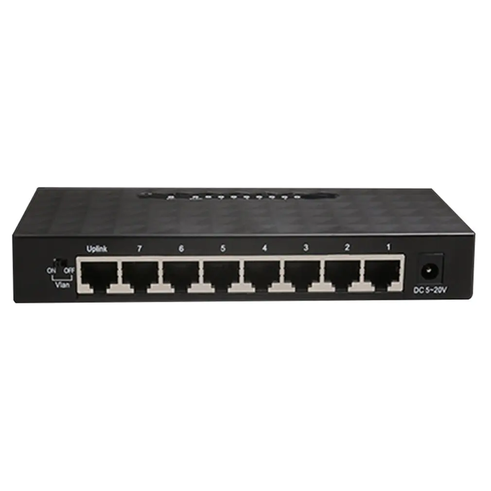 

8-Port Wireless Network Switch Hundred Megabytes Lan Poe Ethernet Hub Adapter 8-Port Full Gigabit Ethernet Switch