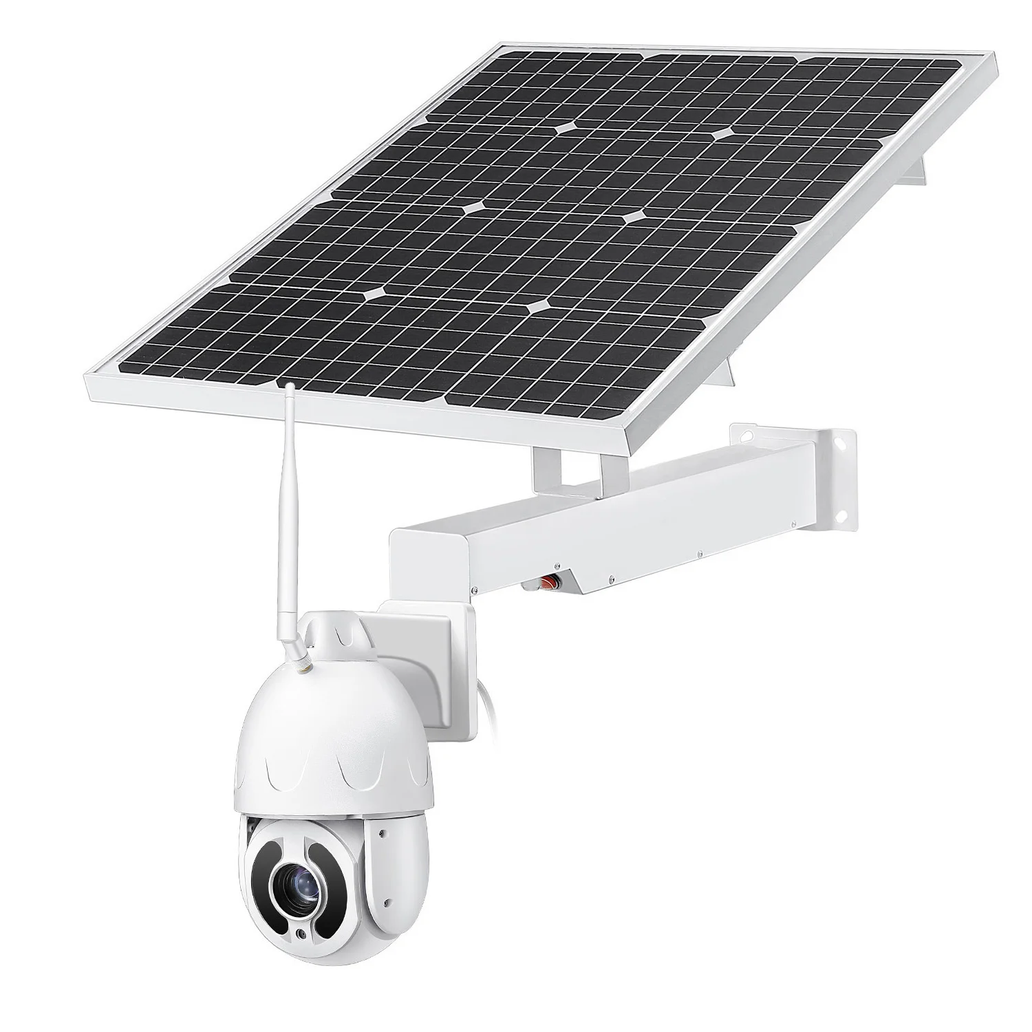 4G LTE 5MP Solar Power 30X Optical Zoom Auto Track PTZ WiFi IP Camera 60W 40AH Battery Powered P2P Speed Dome Color Night Vision |