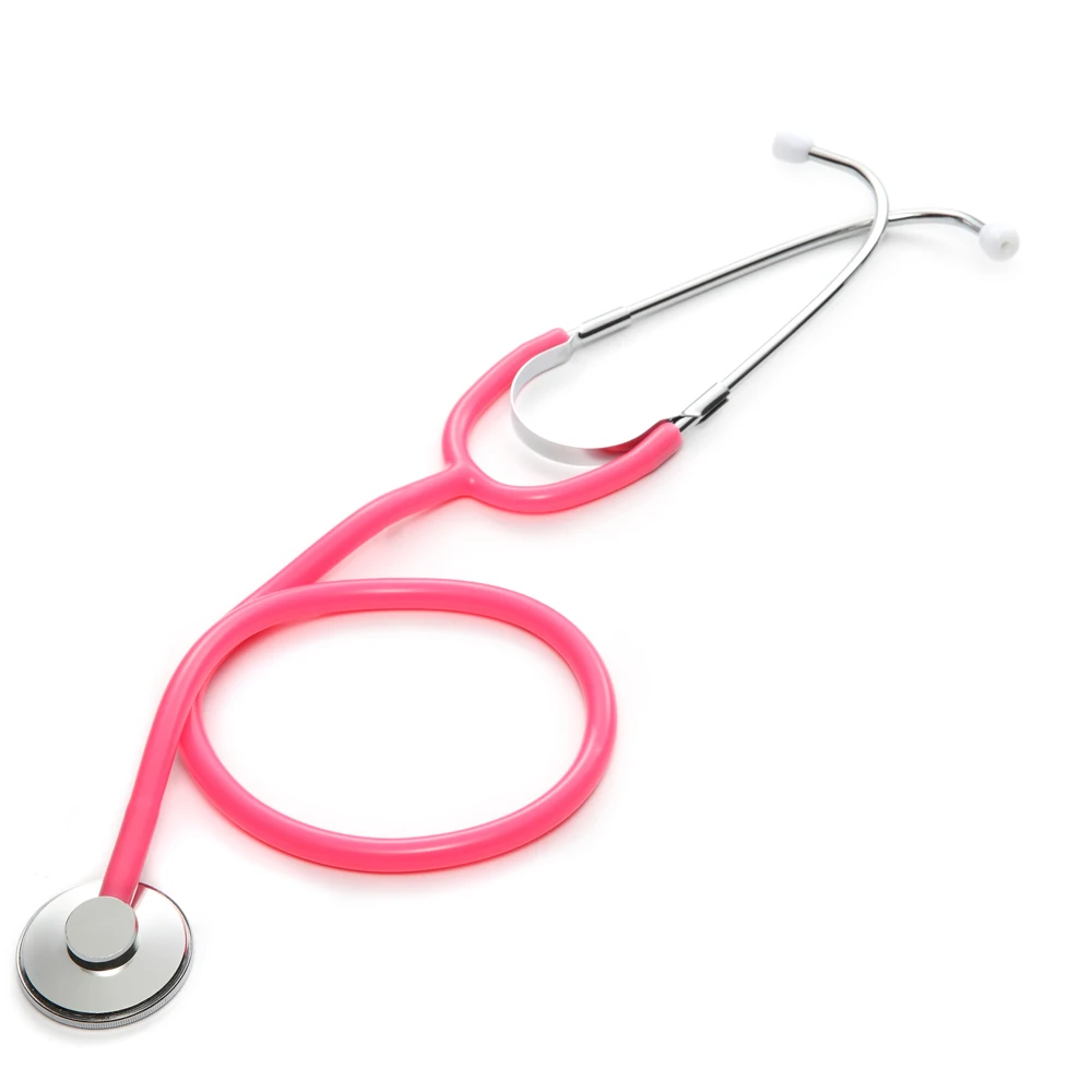 Портативный доктор стетоскоп профессиональное медицинское оборудование медицинская кардиологическая стетоскоп медицинские приборы студента ветеринара медсестры - Цвет: Pink