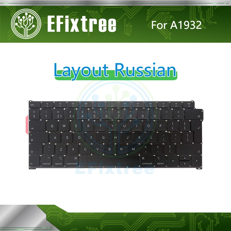 Полный для Macbook Air retina 1" 13,3" A1932 клавиатура Русский RU MRE82 EMC 3184 Late