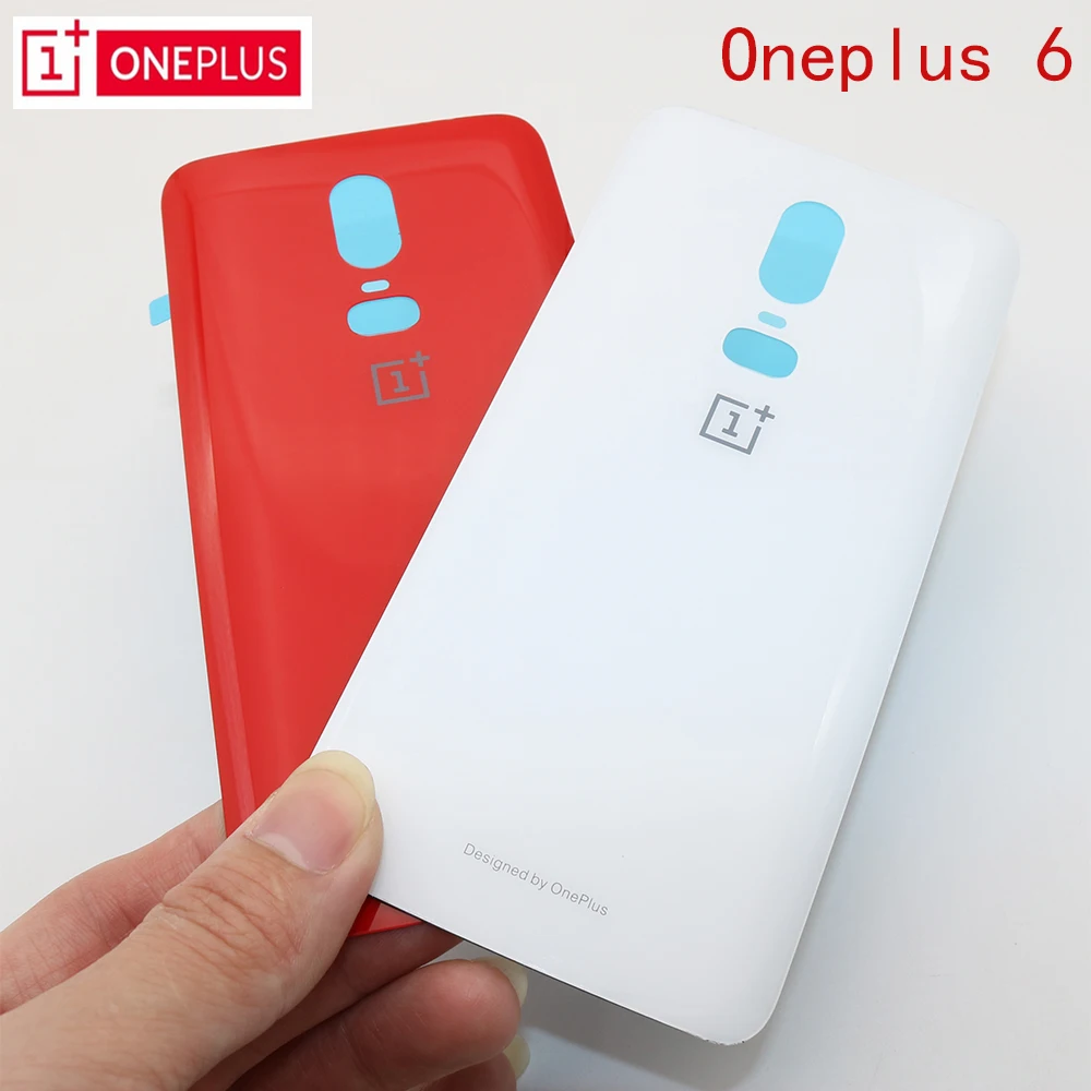 Oneplus 6 Original Housing For One Plus Battery Door Real Back Cover Glass Replacement Parts With Glue | Мобильные телефоны и