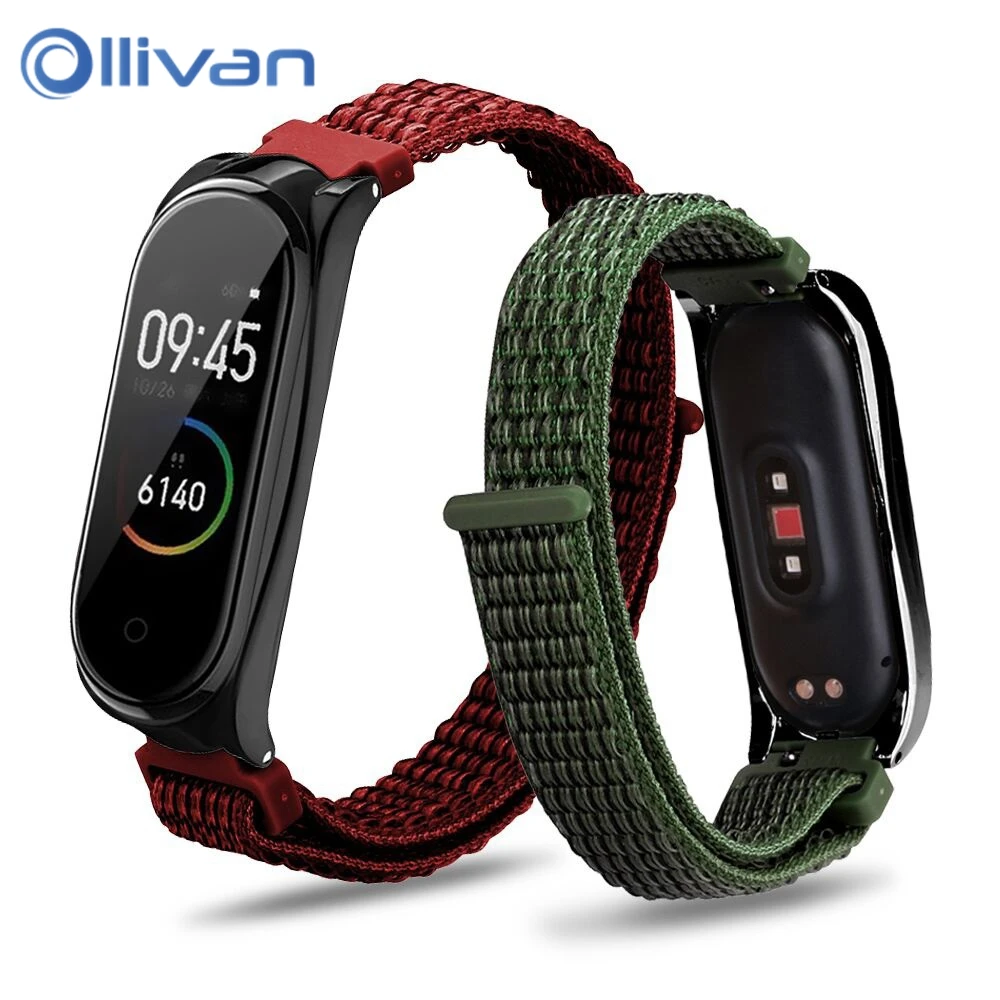 

Mi Band 4 Strap Nylon Silicone Wristband For Xiaomi Mi Band 3 Strap Compatible Bracelet Miband 3 Smart band Pulseira Miband4
