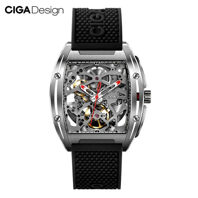 Xiaomi Mijia CIGA дизайн Z серии мужские Смарт-часы автоматические механические часы самоветер наручные часы smartwatch - Цвет: Black