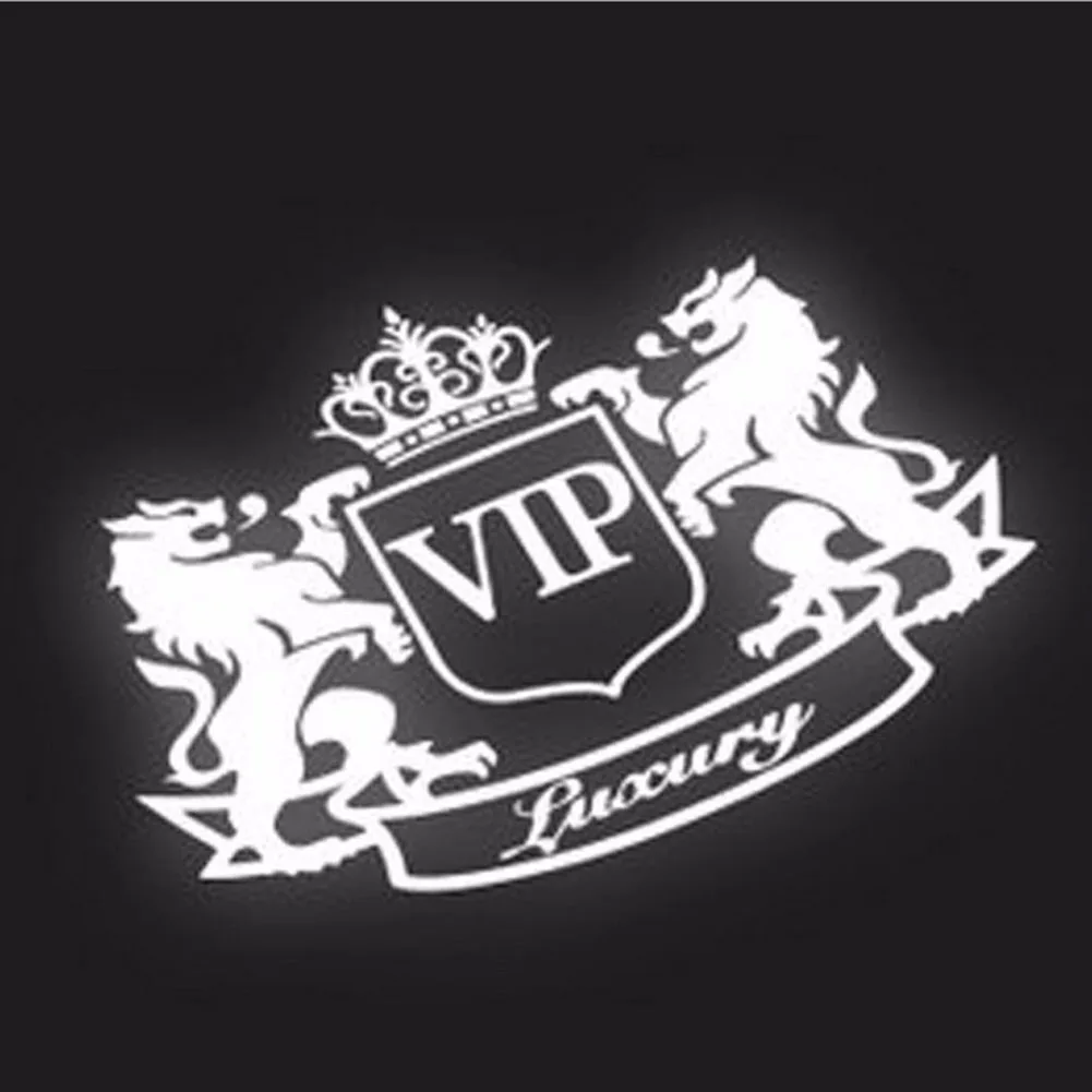 

1PC 14*11cm New Style Car Stickers VIP The Lion Reflective Vinyl Car Styling for Truck Decor Car Body Car Accessories
