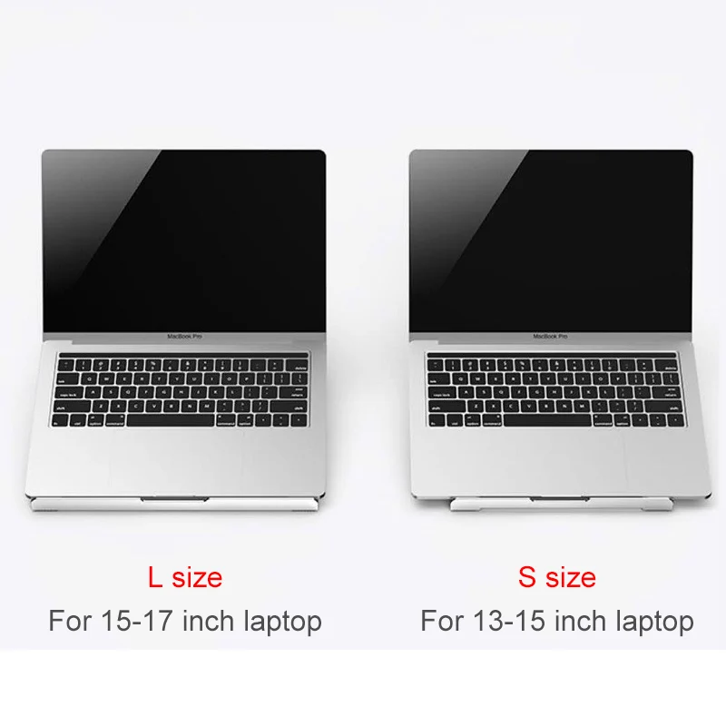  Aluminum Alloy Notebook Stand Portable Laptop Stand Holder For Macbook Air Pro 13 15 Non-slip Silic