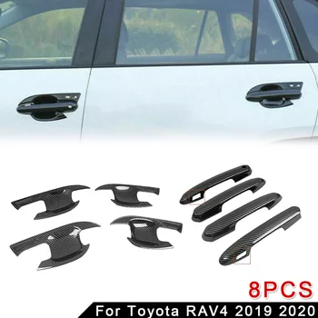 

8pc/Set Door Handle Cover Trim + Surrounds Protector Decor For Toyota RAV4 19-20 New And High Quality