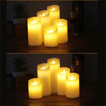 

Creative Battery Tea Lights Candles LED Flameless Swing Flickering Candle for wedding hom Christmas decor and lovely night light