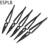 ESPLB Newest Reverse Tweezers Black Plastic Tip Stainless Steel Handle Precision Tweezers Curved/Flat/Straight Tip Tweezers ► Photo 3/6