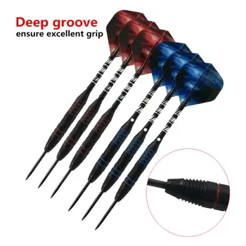 

6pcs/set Professional Steel Tip Darts with Aluminum Shaft Flights Dartboard Game Random Color