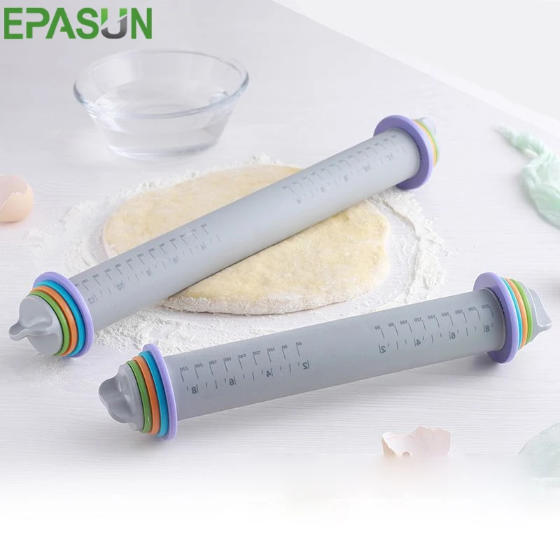 EPASUN антипригарный роликовый штифт силиконовый Fondant тиснение помадка весы