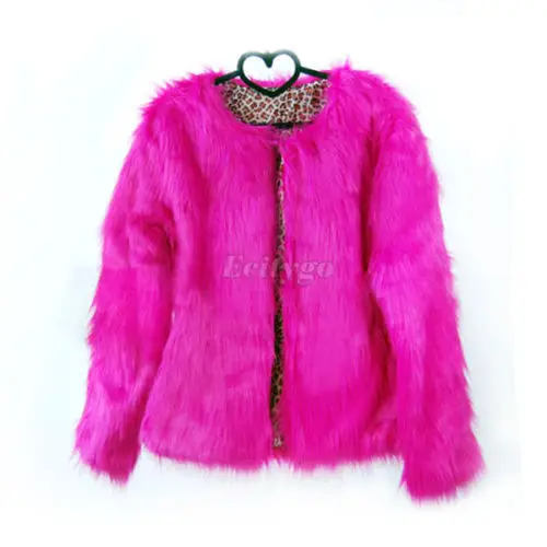 hotpink Зимняя женская теплая шуба из искусственного меха, Женская винтажная норковая куртка из лисы, 11 цветов, Размеры s m l xl, высокое качество, женские костюмы A2 - Цвет: hotpink