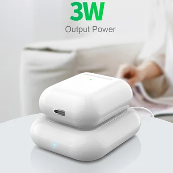 

Overvoltage Protection Smart Portable Charging Case Wireless Charger Base Bluetooth Headset Desktop Durable For Apple Earphone
