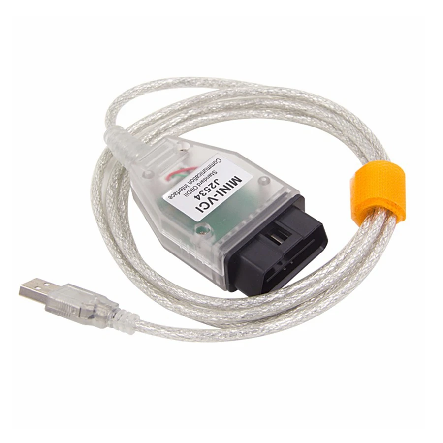 Фото Мини VCI j2534 V18.00.008 FTDI чип MINI-VCI J2534 для Toyota TIS Techstream OBD2 интерфейс Диагностика транспортного средства Поддержка до 2022 №4