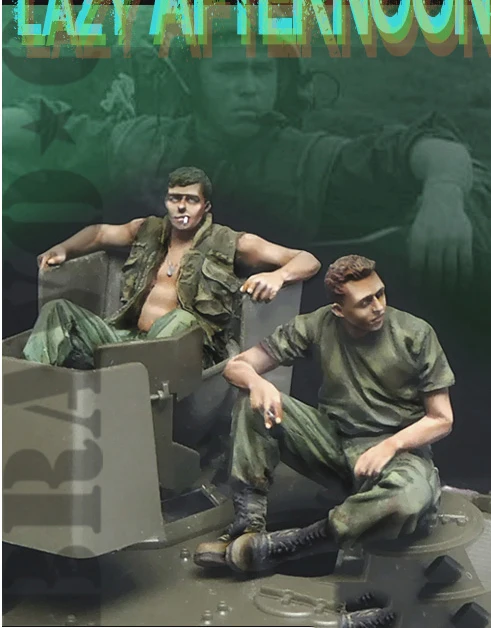 В разобранном виде 1/35 современный sit warrior включает 2(без бака) Смолы Рисунок Неокрашенная модель комплект