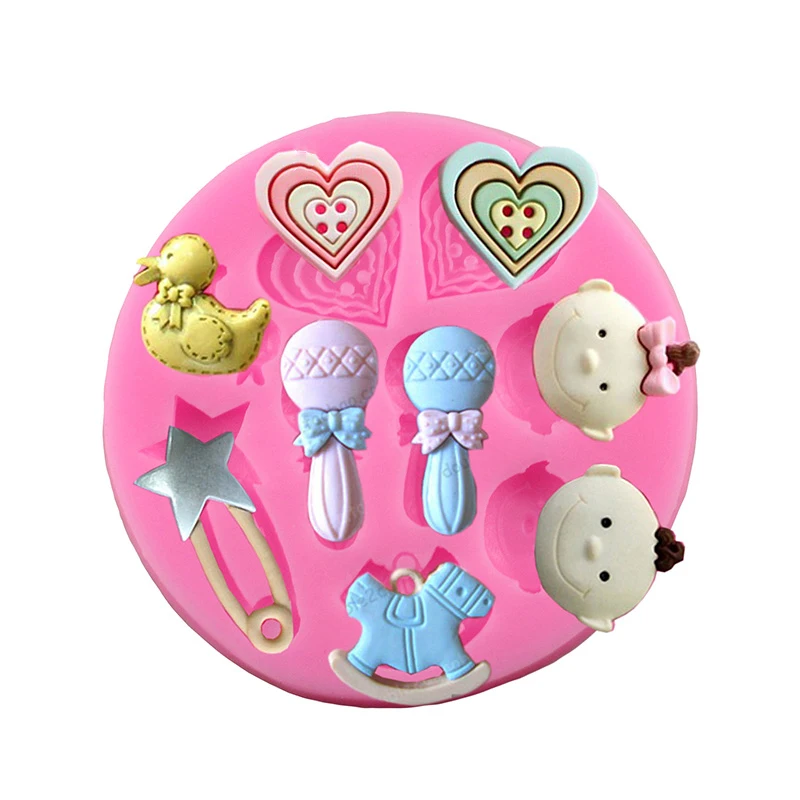 Silicone Fondant Mold for Baby Shower Party baking supplies
