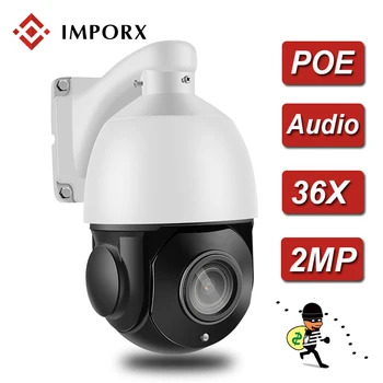 

IMPORX 2MP 1920*1080P 36X Optical ZOOM Auto Tracking PTZ IP Camera H.265 ONVIF P2P Face Recognition Camera Built-in MIC Speaker