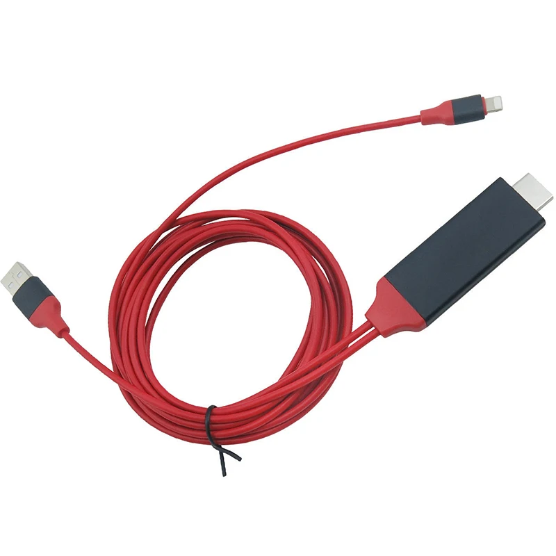 8 Pin к HDMI кабель HD ТВ цифровой av-адаптер Lightning 2 м USB 1080P умная розетка конвертер для