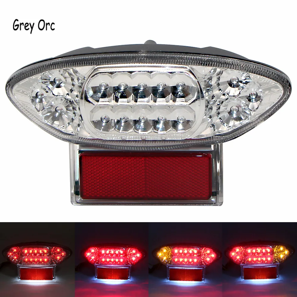 Clear Brake LED Tail Light Turn Signal For Suzuki Hayabusa GSX1300R 1999-2007 Clear Brake LED Tail Light Turn Signal For Suzuki Hayabusa GSX1300R 1999-2007