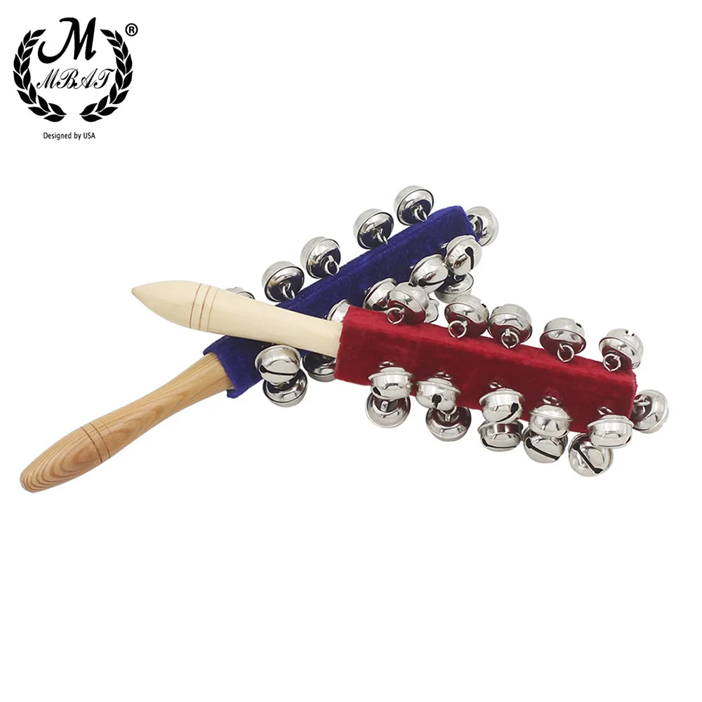 M MBAT Wooden Orff Instruments 21 Bell Rod Toys Early Education Musical Instruments Stick Shaker Musical Toy for Children Kid