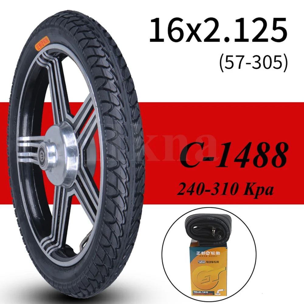 Details about   16x2.125 Electric Bicycle Tire CST Inner Outer Tube 57-305 Explosion Proof Wear 